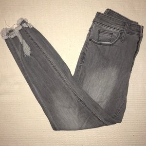 Gray skinny jeans